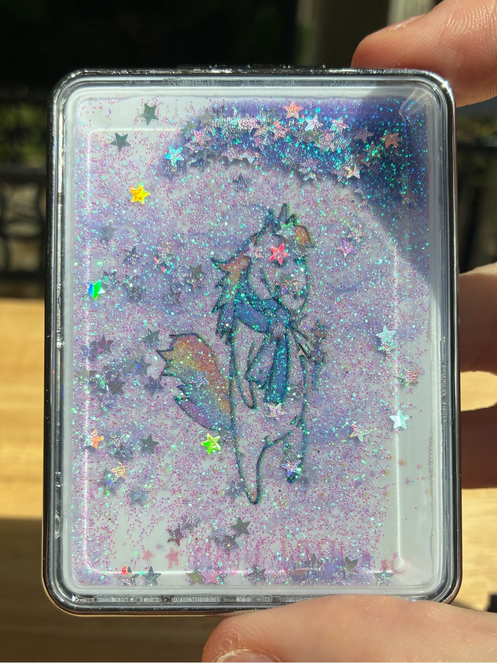 Magical Unicorn Glitter Liquid Compact Mirror 🦄✨ - Picture 10 of 11